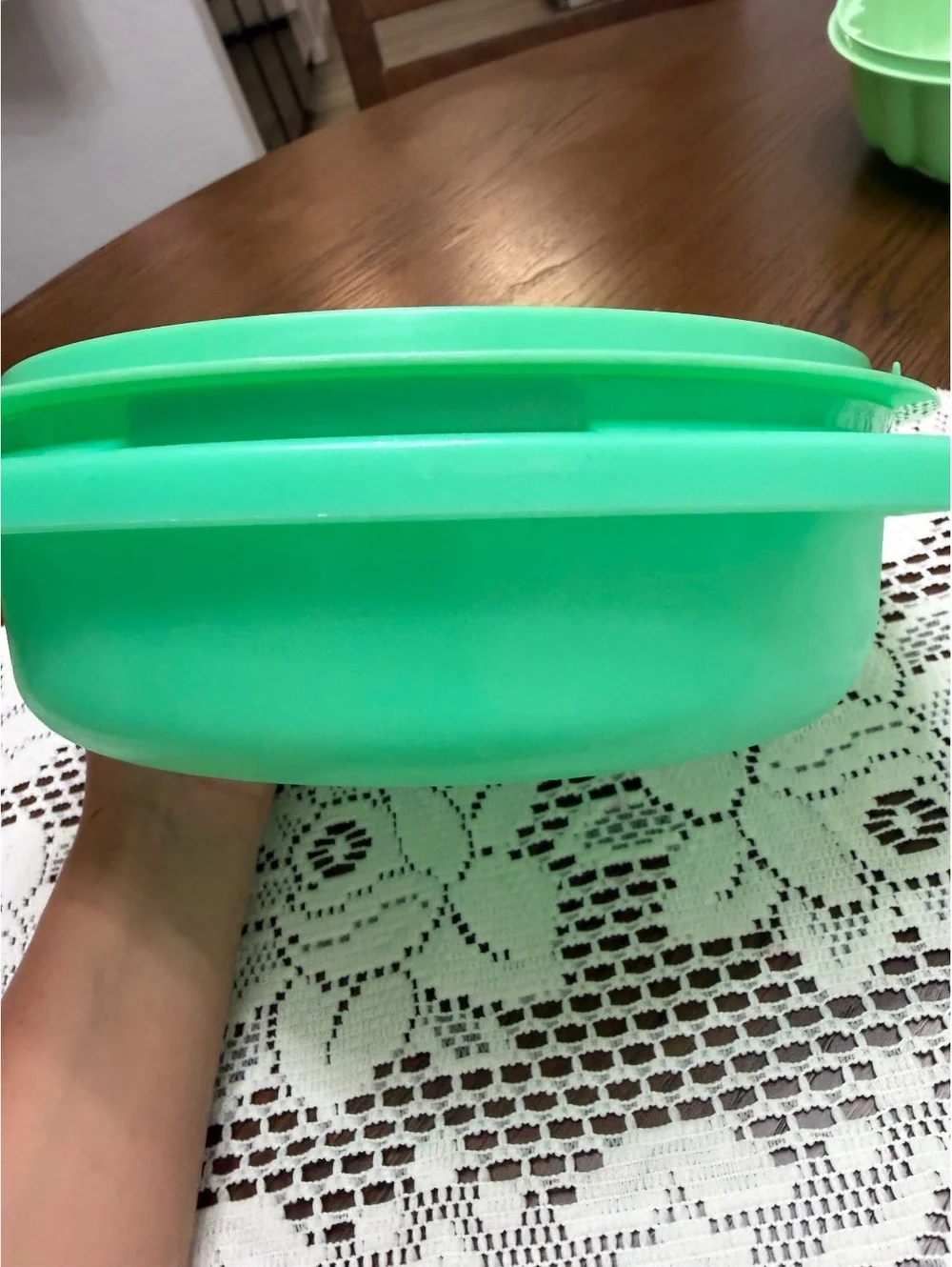 Vintage Tupperware jadeite green shredder and grater